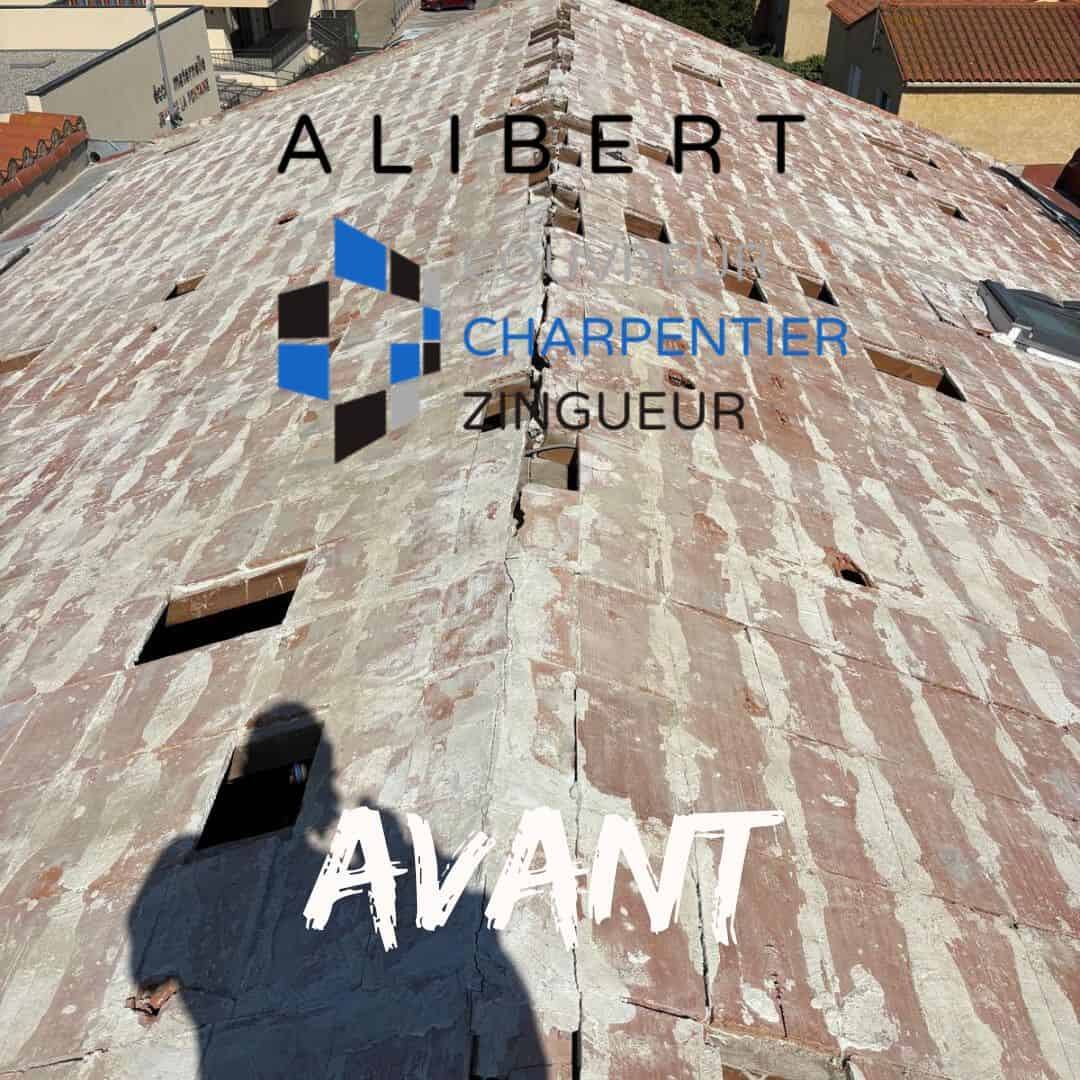 Réalisation Alibert : réfection complète de couverture en tuiles canal