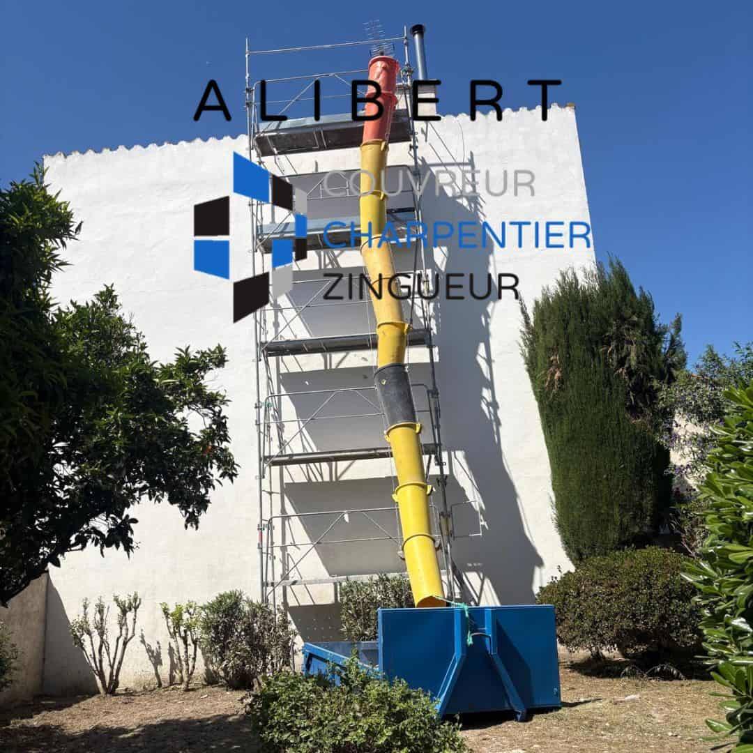Réalisation Alibert : zinguerie sur mesure et gouttières en zinc